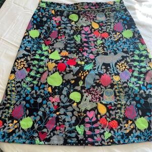 Neon Floral Woodland Whimsical Patterned Women's Skirt